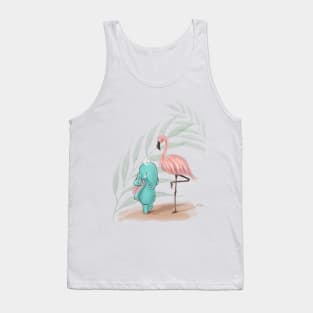 Elephant Tiffan & flamingo Tank Top